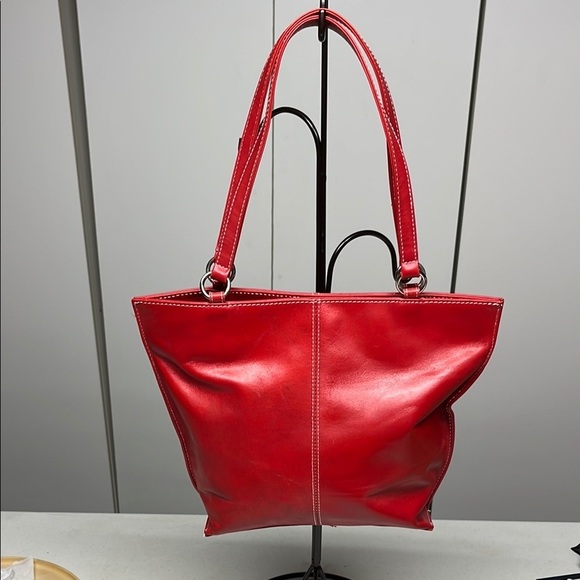 Vintage Wilson Leather Bag Red - Picture 1 of 16